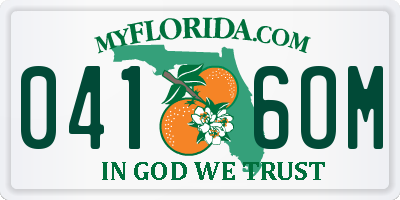 FL license plate 0416OM