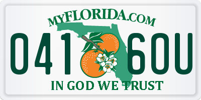 FL license plate 0416OU