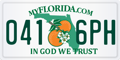 FL license plate 0416PH