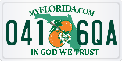 FL license plate 0416QA