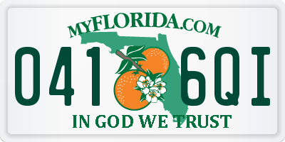 FL license plate 0416QI