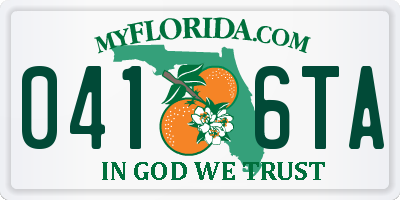 FL license plate 0416TA