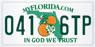 FL license plate 0416TP