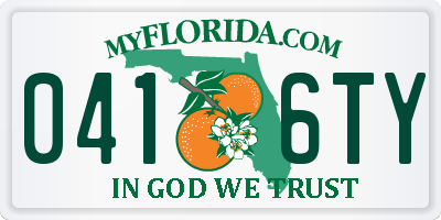 FL license plate 0416TY