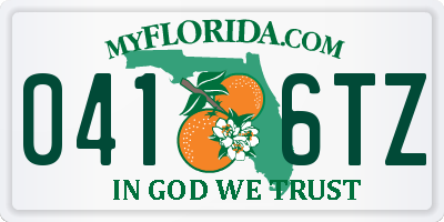 FL license plate 0416TZ