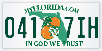 FL license plate 0417IH