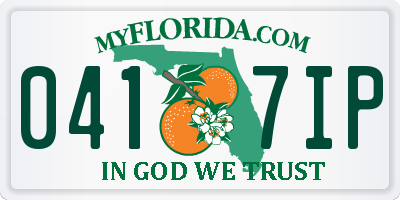 FL license plate 0417IP