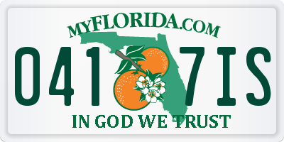 FL license plate 0417IS