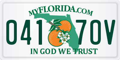 FL license plate 0417OV