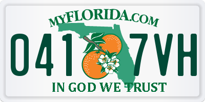 FL license plate 0417VH
