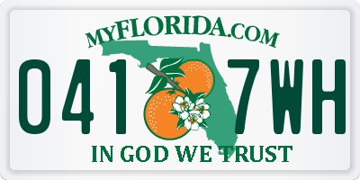 FL license plate 0417WH