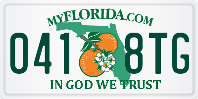 FL license plate 0418TG