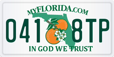 FL license plate 0418TP