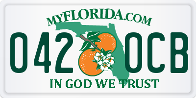 FL license plate 0420CB