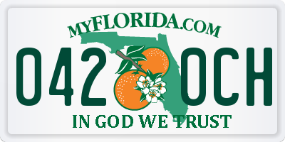 FL license plate 0420CH