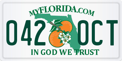 FL license plate 0420CT