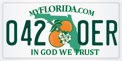FL license plate 0420ER