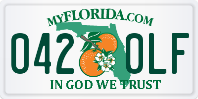 FL license plate 0420LF