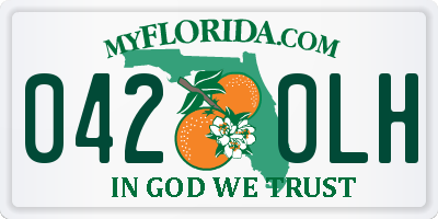 FL license plate 0420LH