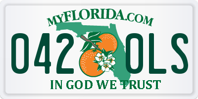 FL license plate 0420LS