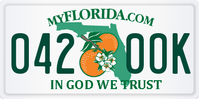 FL license plate 0420OK