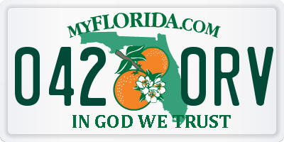 FL license plate 0420RV