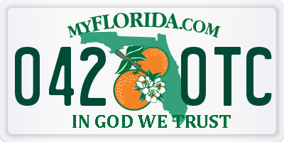 FL license plate 0420TC