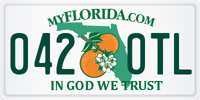 FL license plate 0420TL
