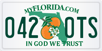FL license plate 0420TS