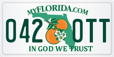 FL license plate 0420TT