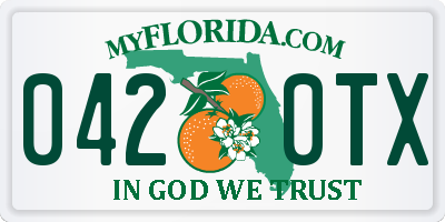 FL license plate 0420TX