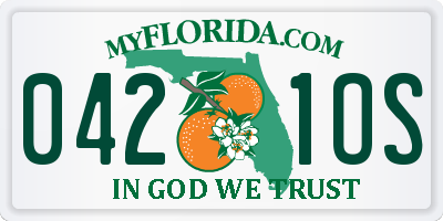 FL license plate 0421OS