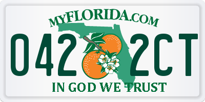 FL license plate 0422CT