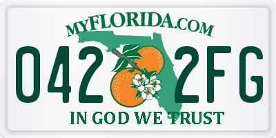FL license plate 0422FG