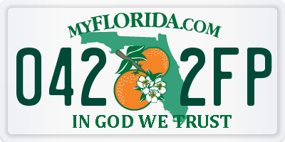 FL license plate 0422FP