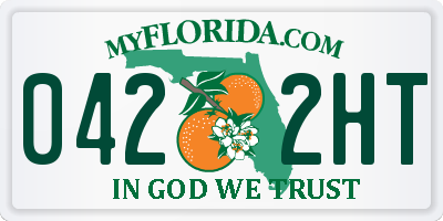 FL license plate 0422HT