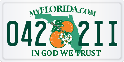FL license plate 0422II