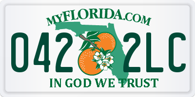 FL license plate 0422LC