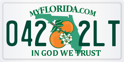 FL license plate 0422LT