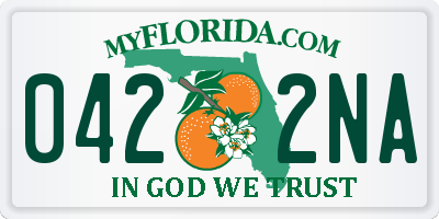 FL license plate 0422NA