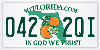 FL license plate 0422QI