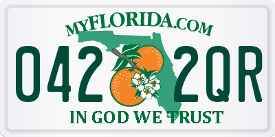 FL license plate 0422QR