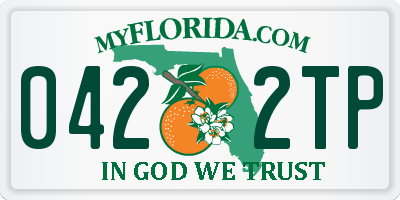 FL license plate 0422TP