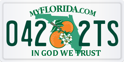 FL license plate 0422TS