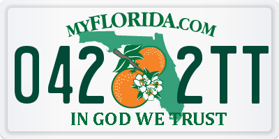 FL license plate 0422TT