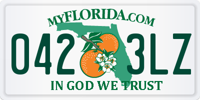 FL license plate 0423LZ