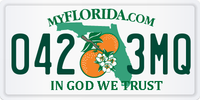 FL license plate 0423MQ