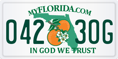 FL license plate 0423OG