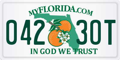 FL license plate 0423OT