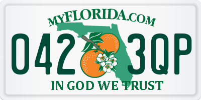 FL license plate 0423QP